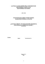 Research Papers 'Latvijas preču un pakalpojumu eksporta veicināšanas pamatnostādnes', 1.