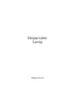 Research Papers 'Eiropas valsts: Latvija', 1.