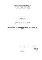 Research Papers 'Politiskās partijas "Par cilvēka tiesībām vienotā Latvijā" darbība 2007.gadā', 1.