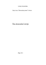 Essays 'Ēnu ekonomika Latvijā', 1.