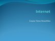 Presentations 'The Internet', 1.
