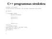 Presentations 'C++ programmas struktūra', 1.