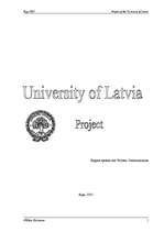 Research Papers 'Information about the University of Latvia', 1.