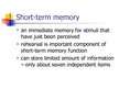 Presentations 'Human Memory', 6.