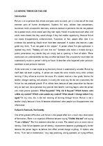 Essays 'Learning through failure', 1.
