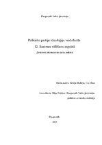 Research Papers 'Politisko partiju ideoloģiju veidošanās 12.Saeimas vēlēšanu aspektā', 1.
