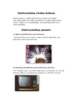 Summaries, Notes 'Elektrostatika cilvēka ikdienā', 1.