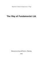 Research Papers 'The Way of Fundamental Ltd', 1.