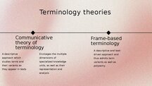 Presentations 'P. Faber, S. Montero-Martínez - Terminology', 6.