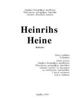 Research Papers 'Heinrihs Heine', 1.