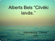 Presentations 'Alberta Bela darba "Cilvēki laivās" analīze', 1.