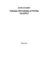 Research Papers 'Tūrisma vēsturiskā attīstība Salaspilī', 1.