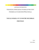 Research Papers 'Vizuālā māksla un tās mācību metodika - portfolio', 1.