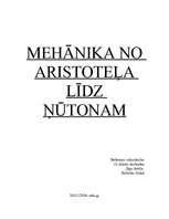 Research Papers 'Mehānika no Aristoteļa līdz Ņūtonam', 1.