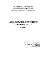 Research Papers 'Uzņēmējdarbības attīstības tendences Latvijā', 1.