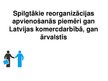Presentations 'Spilgtākie reorganizācijas apvienošanās piemēri Latvijas komercdarbībā un ārvals', 1.