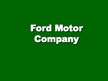 Presentations 'Ford Motor Company', 1.
