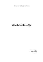 Research Papers 'Viduslaiku filosofija', 1.