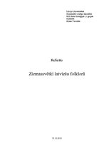 Research Papers 'Ziemassvētki latviešu folklorā', 1.