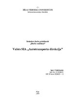 Research Papers 'Valsts SIA "Autotransporta direkcija"', 1.