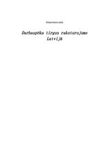 Research Papers 'Darbaspēka tirgus raksturojums Latvijā', 1.