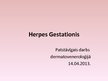 Presentations 'Herpes Gestationis', 1.