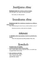 Summaries, Notes 'Pieturzīmju lietojums latviešu valodā', 2.