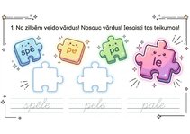 Presentations 'Latviešu valodas uzdevumi 1.–2. klasei', 8.