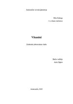 Research Papers 'Vitamīni', 1.