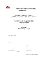 Research Papers 'Minimālā alga Latvijā', 1.