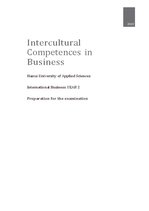 Summaries, Notes 'Intercultural Competences in Business', 1.