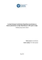 Research Papers 'Latvijas Padomju Sociālistiskās Republikas konstitūcijas un likumu piemērošana L', 1.