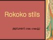 Presentations 'Rokoko stils', 1.