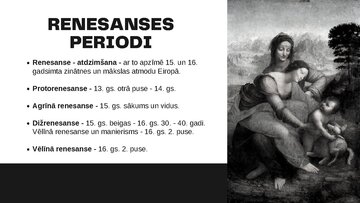 Presentations 'Renesanse', 3.