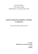 Research Papers 'Pelēkā literatūra - jēdziena attīstība un izpratne', 1.