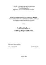 Research Papers 'Sociālā palīdzība un sociālie pakalpojumi Latvijā', 1.