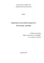 Research Papers 'Adaptācijas emocionālais komponents akulturācijas apstākļos', 1.