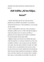 Essays 'Aidi Vallika "Kā tev klājas, Anna?"', 7.