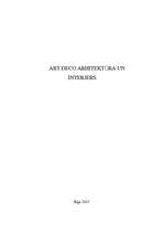 Research Papers 'Art Deco arhitektūra un interjers', 1.
