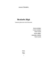 Research Papers 'Bezdarbs Rīgā', 1.