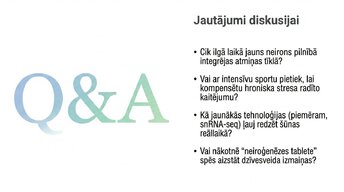 Presentations 'Vai pieauguša cilvēka smadzenes spēj audzēt jaunus neironus?', 14.