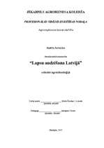 Research Papers 'Lapsu audzēšana Latvijā', 1.