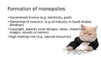 Presentations 'Monopolies and Monopolistic Competition in the World', 5.