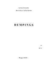 Research Papers 'Dempings un tā veidi', 1.
