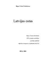 Research Papers 'Latvijas ostas', 1.