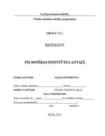Research Papers 'Pilsonības institūts Latvijā', 1.