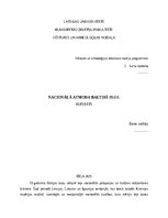 Summaries, Notes 'Nacionālā atmoda Baltijā 19.gs.', 1.