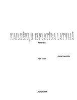 Research Papers 'Kailsēkļu izplatība Latvijā', 1.