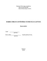 Research Papers 'Darba tirgus attīstības tendences Latvijā', 1.