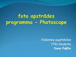 Presentations 'Foto apstrādes programma - Photoscape', 1.